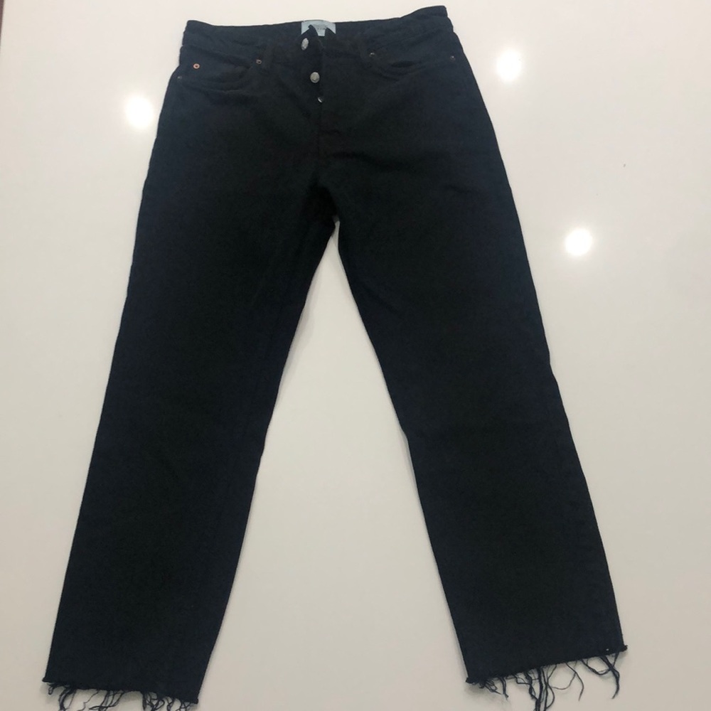 Zara High Rise Black Jeans
